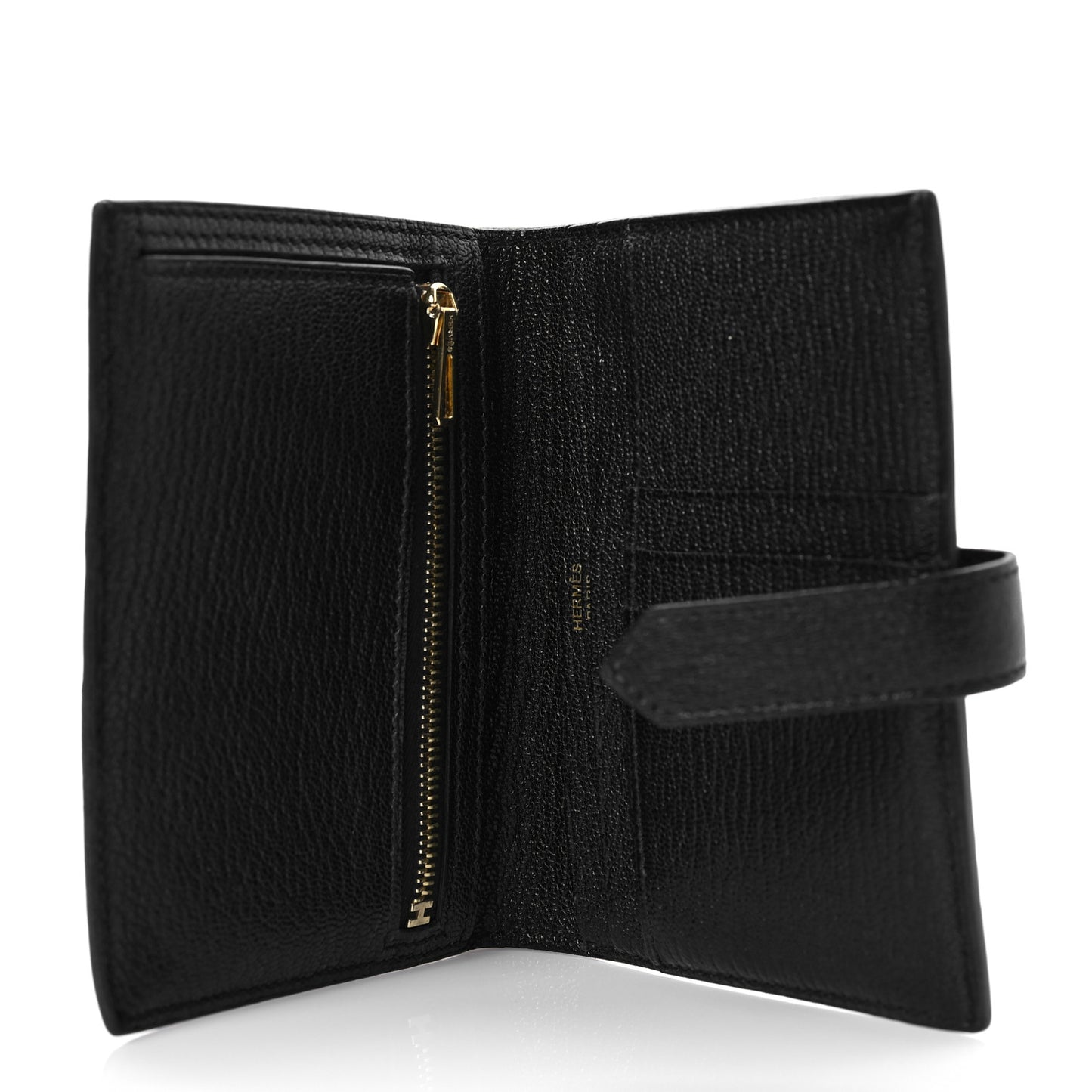 Chevre Mysore Bearn Compact Wallet Black