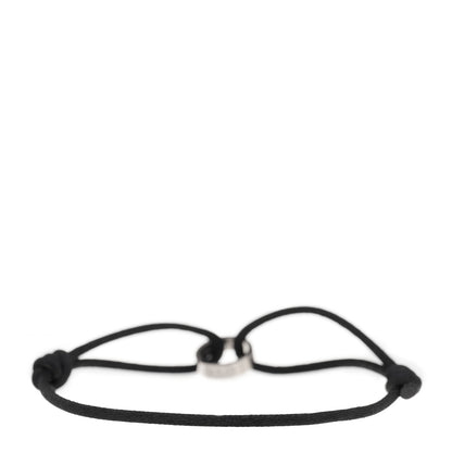 Cartier 18K White Gold Charity LOVE Adjustable Cord Bracelet Black 2 of 3