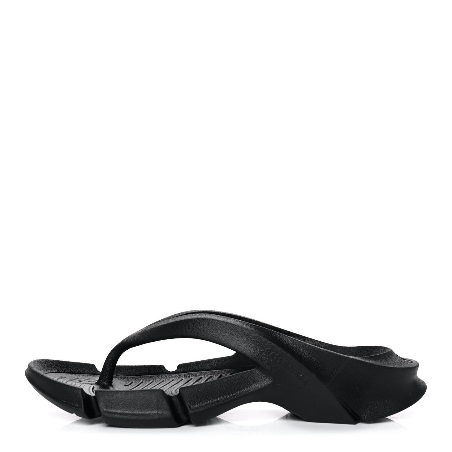 Rubber Womens Mold Thong Sandals 37 Black
