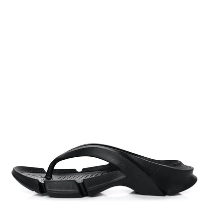 Balenciaga Rubber Womens Mold Thong Sandals 37 Black 1 of 8
