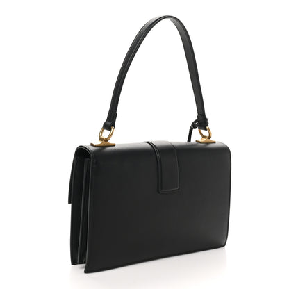 Gucci Calfskin Medium Cat Lock Top Handle Bag Black 3 of 10