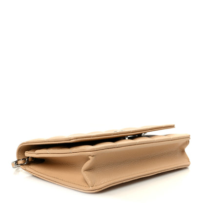 Chanel Caviar Quilted Wallet on Chain WOC Beige 3 of 11