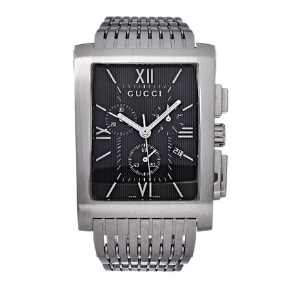 Gucci Stainless Steel 34mm 8600M G-Metro Chronograph Quartz Watch Black 1 of 6