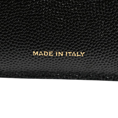 Saint Laurent Grain De Poudre Monogram Bi-Fold Wallet Black 6 of 8