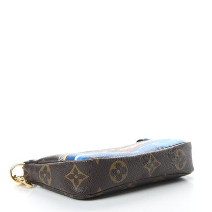 Louis Vuitton Monogram 2019 Christmas Animation Mini Venice Pochette Accessories Blue 4 of 8