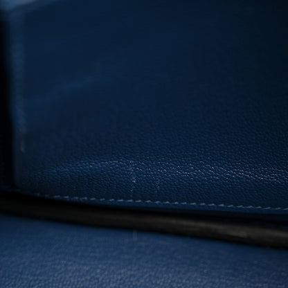 Hermes Epsom Tri-Color Birkin 25 Deep Bleu Bleu Hydra Black 11 of 13