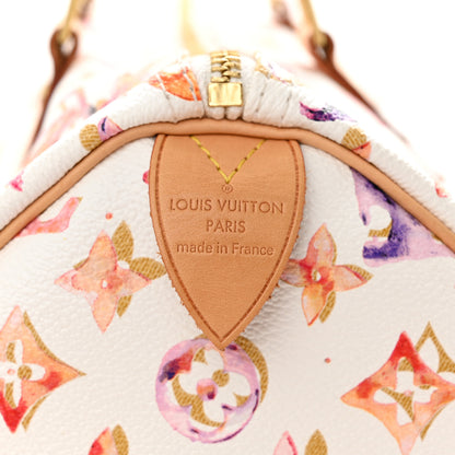 Louis Vuitton Watercolor Aquarelle Speedy 35 White 6 of 12