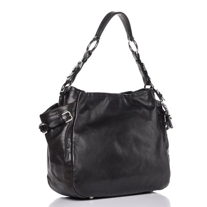 Prada Soft Calf Two Pocket Hobo Nero Black 3 of 8