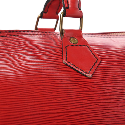 Louis Vuitton Epi Speedy 30 Castillan Red 30 of 39