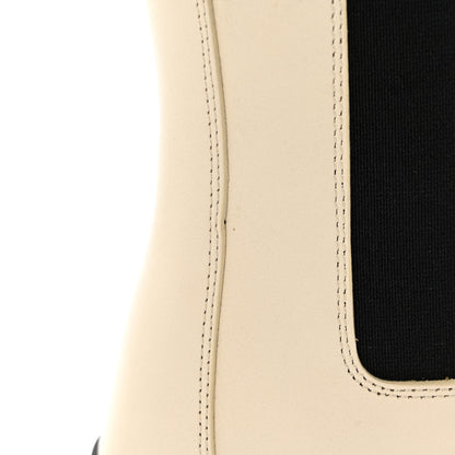 Bottega Veneta Calfskin The Tire Chelsea Boots 38 Sea Salt Black 10 of 13