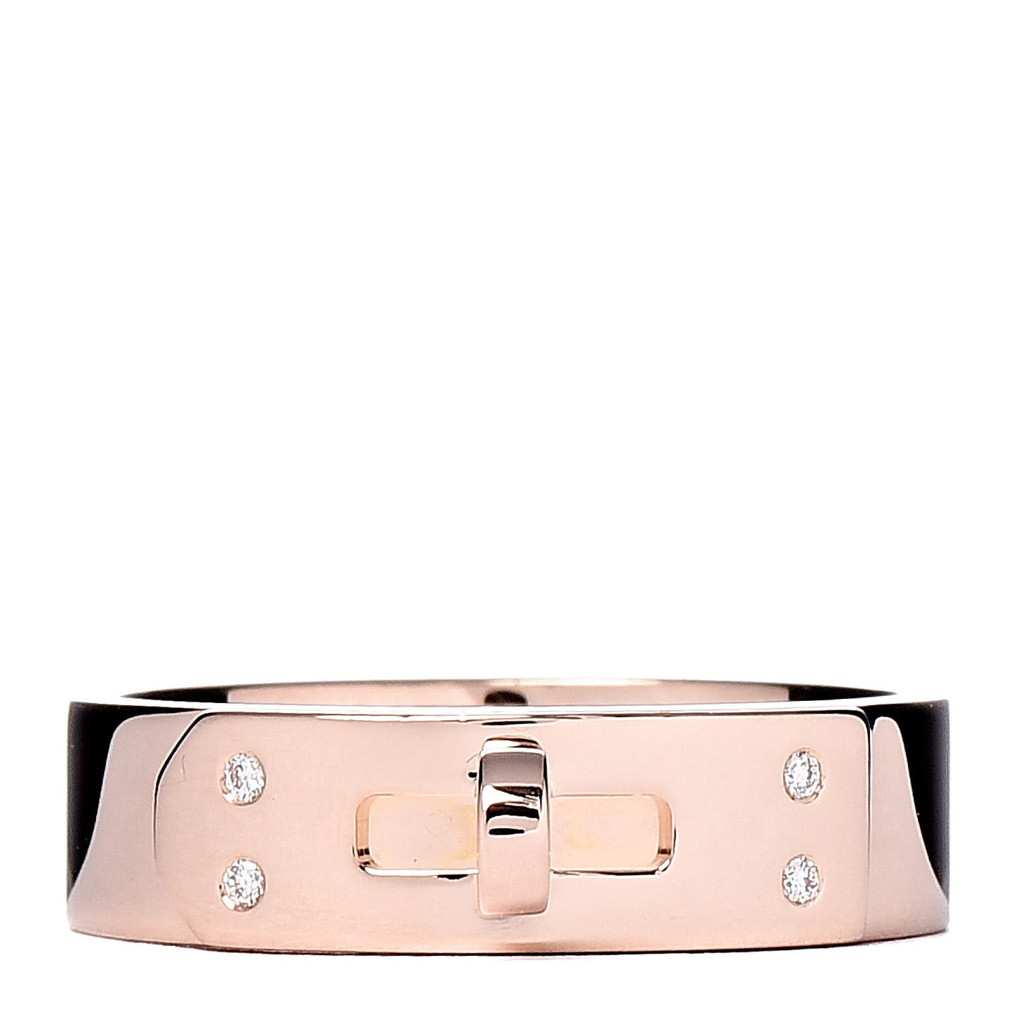 18K Rose Gold Diamond PM Kelly Ring 51 5.75