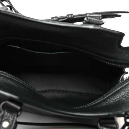 Balenciaga Grained Calfskin Neo Classic Black Hardware Mini City Black 5 of 9