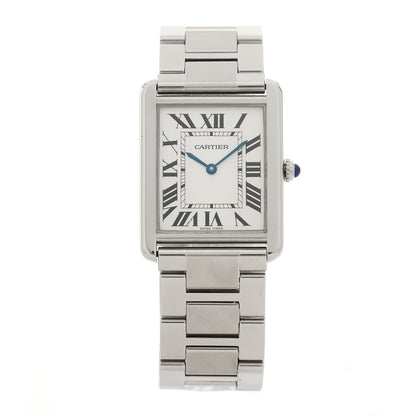 Cartier Stainless Steel 27mm Tank Solo Quartz Watch 1 of 5