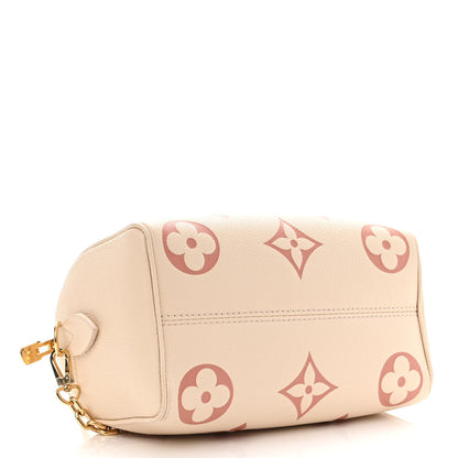 Louis Vuitton Empreinte Monogram Giant Speedy Bandouliere 20 Creme Rose Trianon 4 of 11