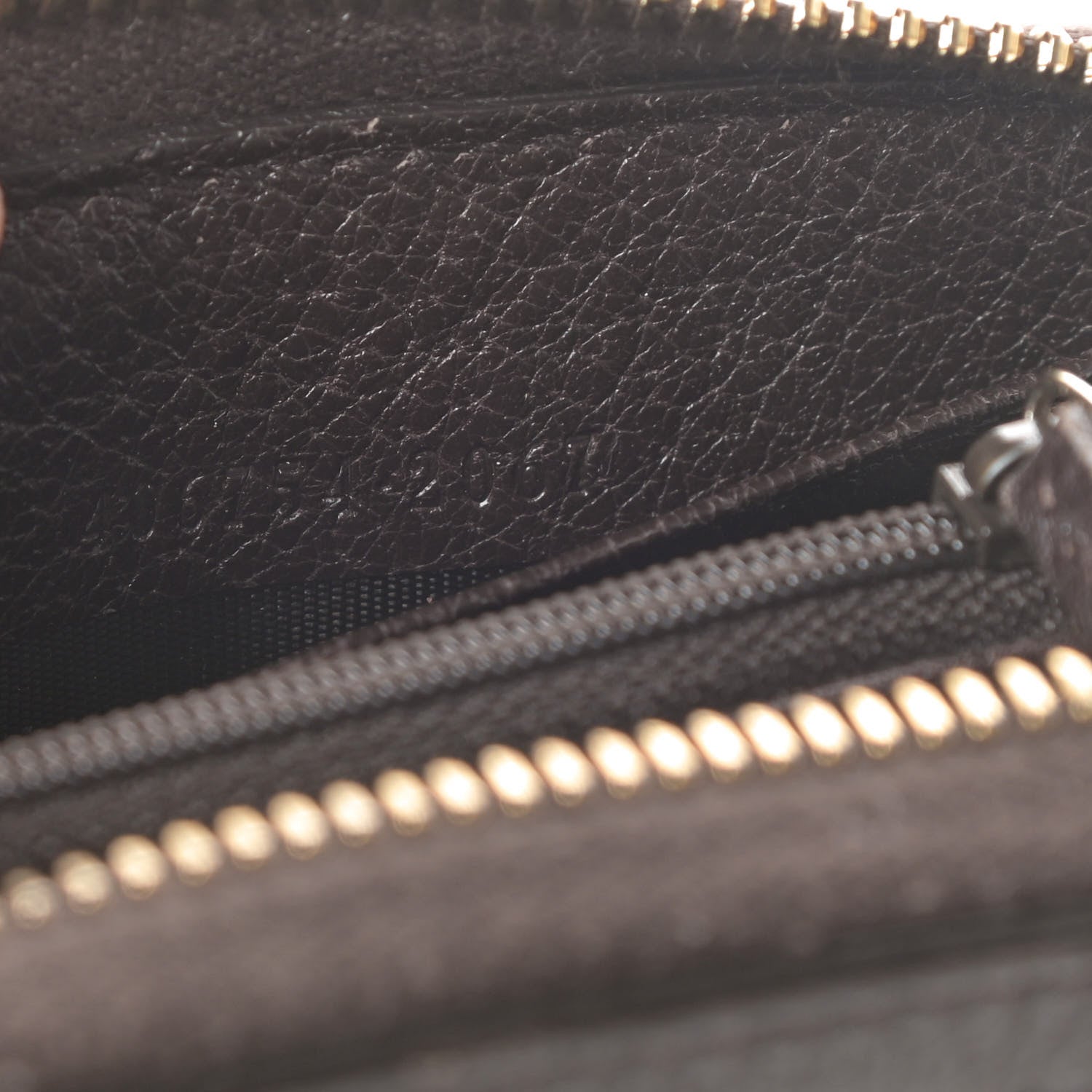 Gucci Monogram Web Rania Bee Star Zip Around Wallet Dark Brown 7 of 7