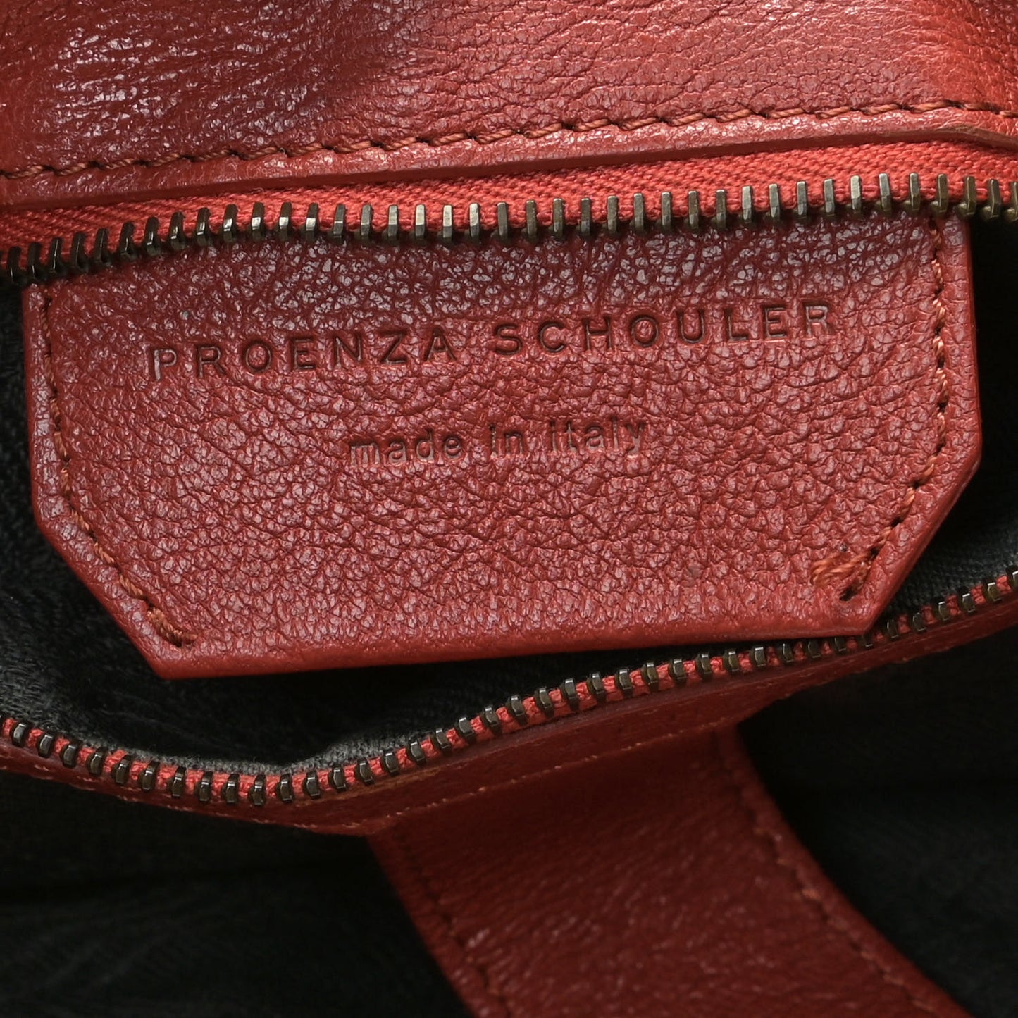 Lambskin Large PS1 Satchel Mandarin Red