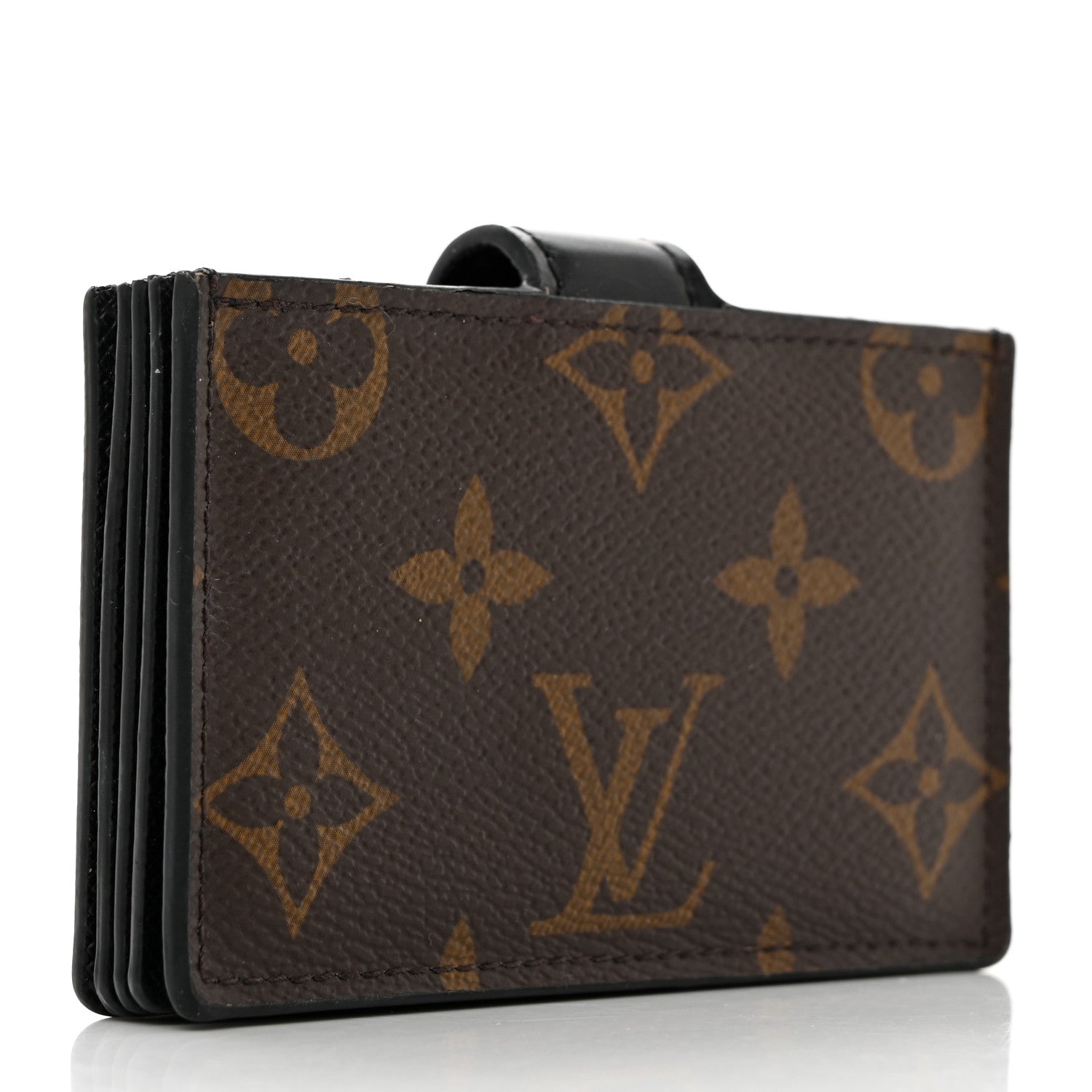 Louis Vuitton Monogram Gusset Card Holder Black 3 of 6
