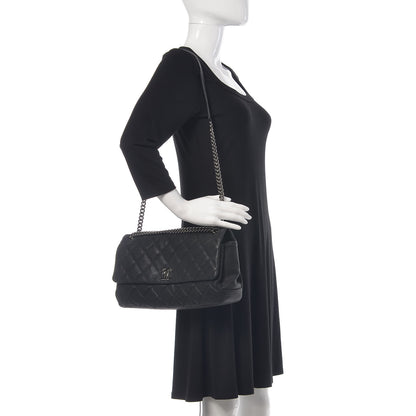 Chanel Iridescent Caviar Quilted Medium Lady Pearly Flap Black 3 of 11