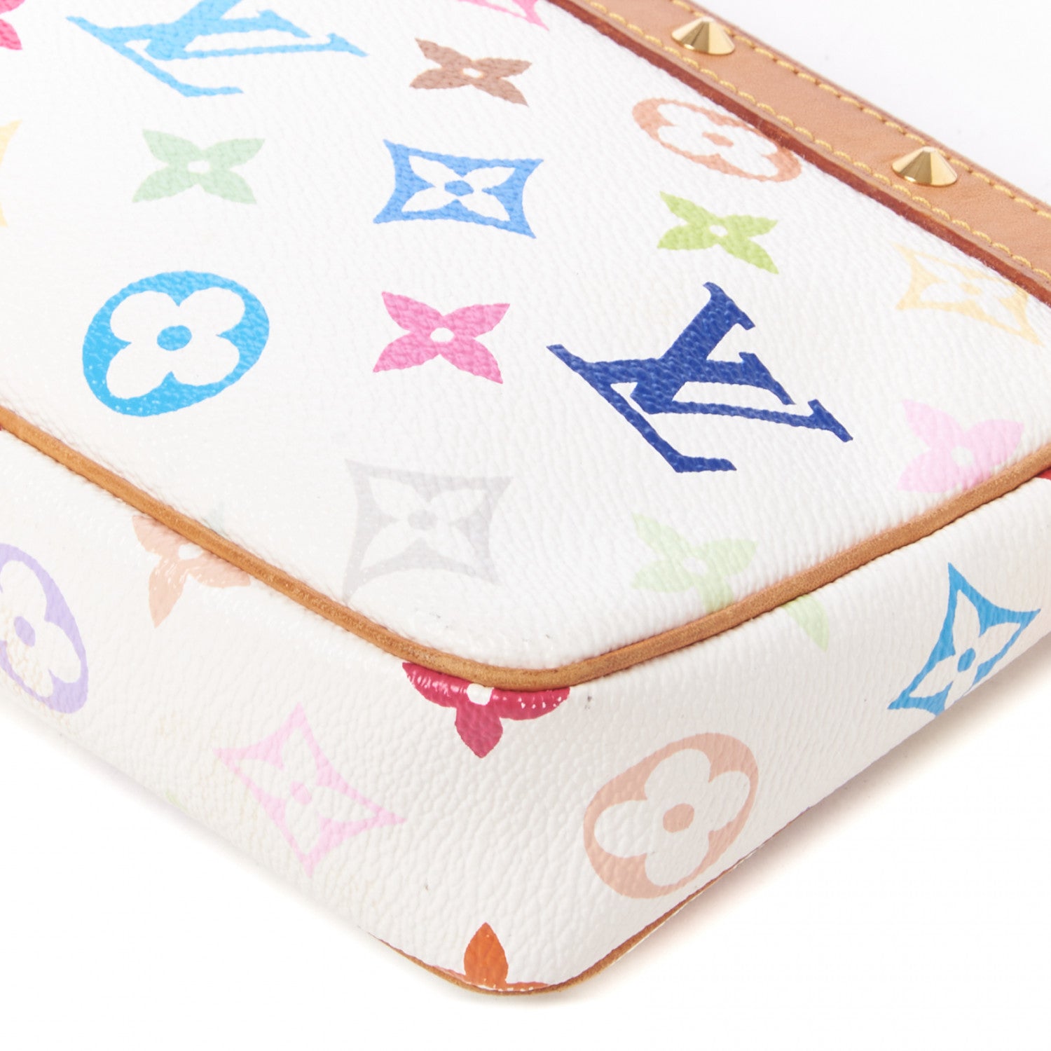 Louis Vuitton Monogram Multicolor Pochette Accessories White 4 of 7