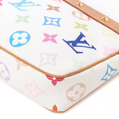 Louis Vuitton Monogram Multicolor Pochette Accessories White 4 of 7