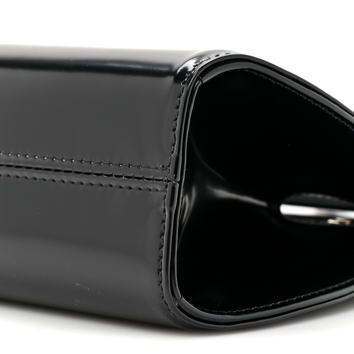 Salvatore Ferragamo Brushed Calfskin Mini Wanda Top Handle Bag Black 8 of 10