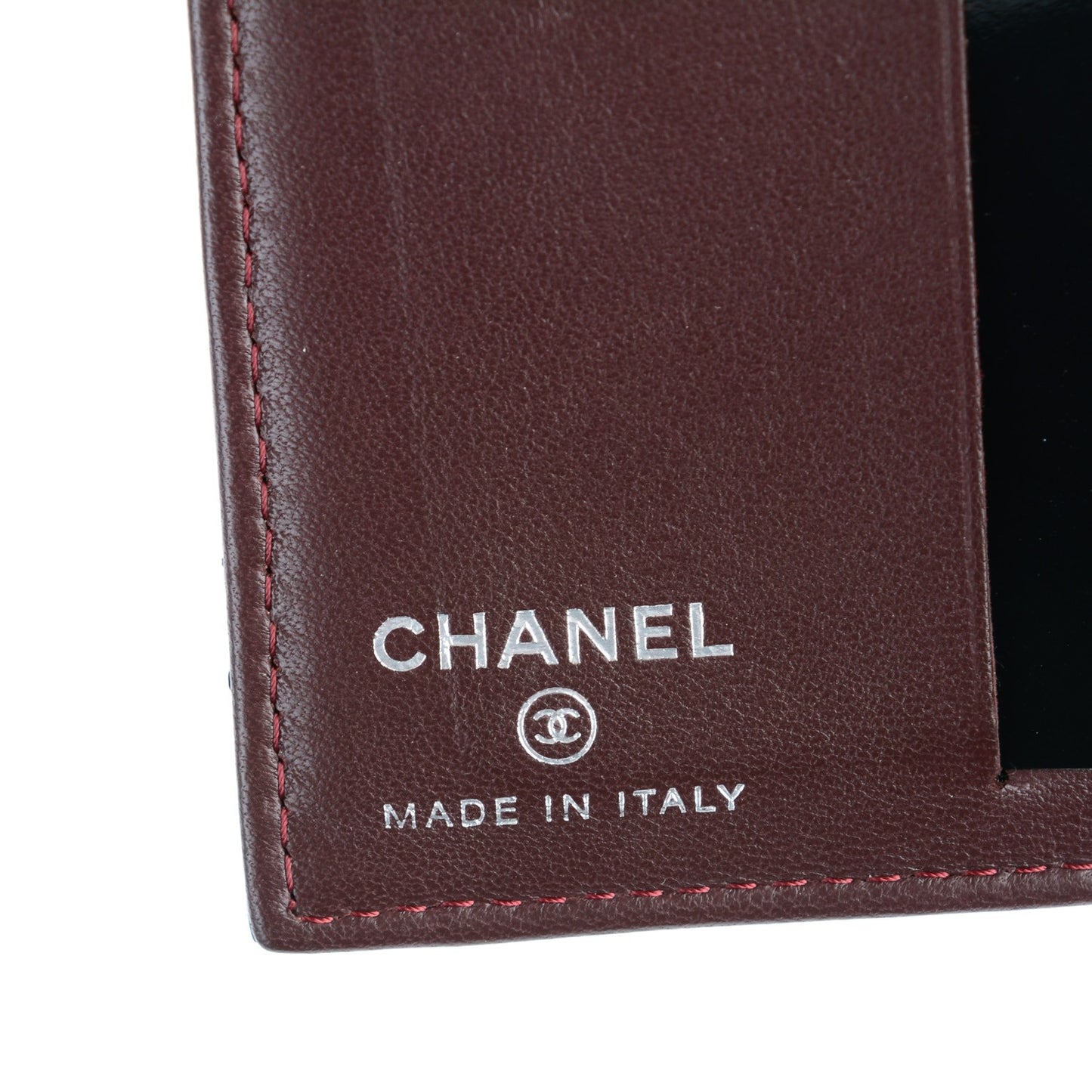 Lambskin Quilted CC Card Holder Wallet Black