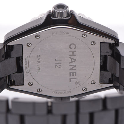 Chanel Stainless Steel Ceramic 38mm J12 Automatic Watch Black 5 of 7