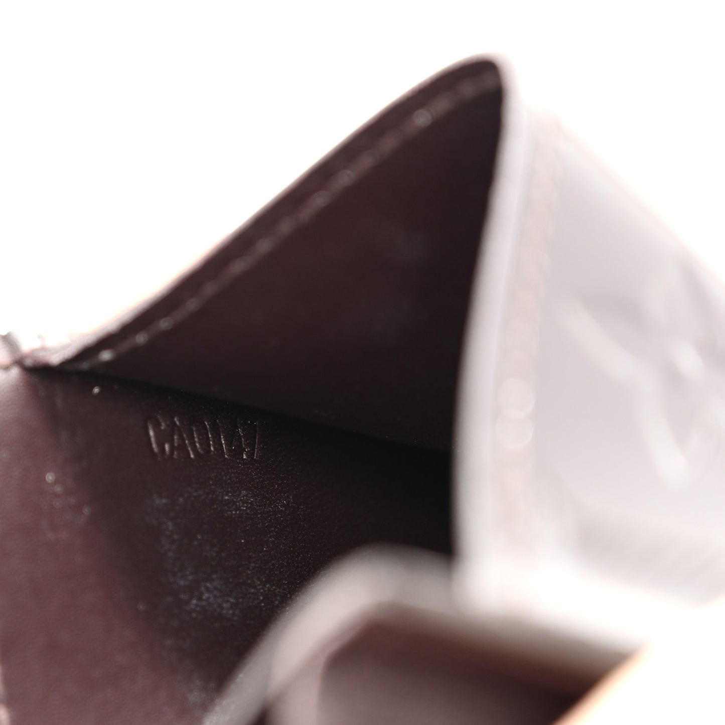 Vernis Business Card Holder Amarante