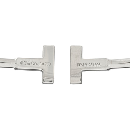 Tiffany 18K White Gold T Wire Bracelet 3 of 4