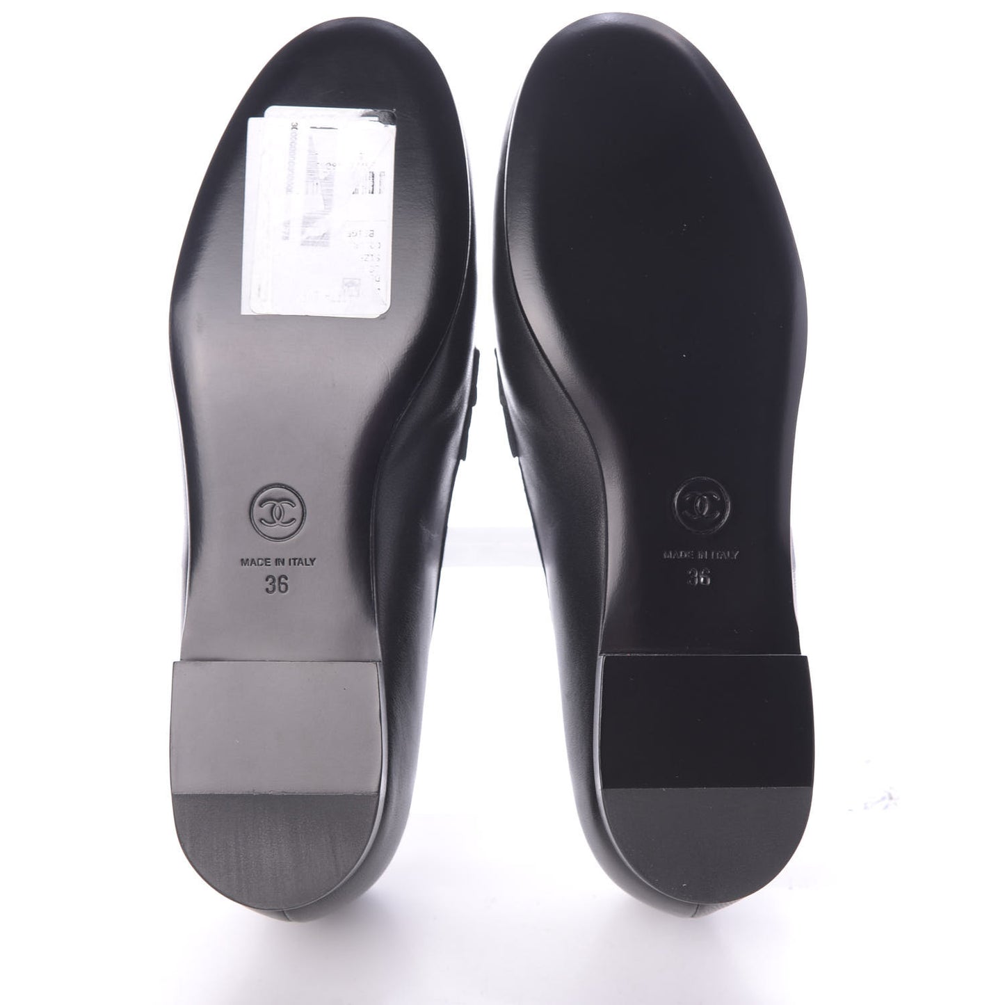 Lambskin CC Loafers 36 Black