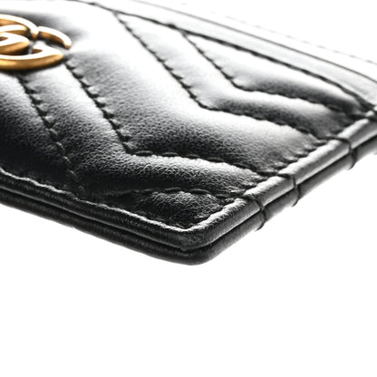 Gucci Calfskin Matelasse GG Marmont Card Holder Black 8 of 12