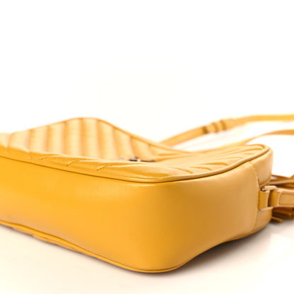 Saint Laurent Calfskin Matelasse Monogram Lou Camera Bag Safran 9 of 9