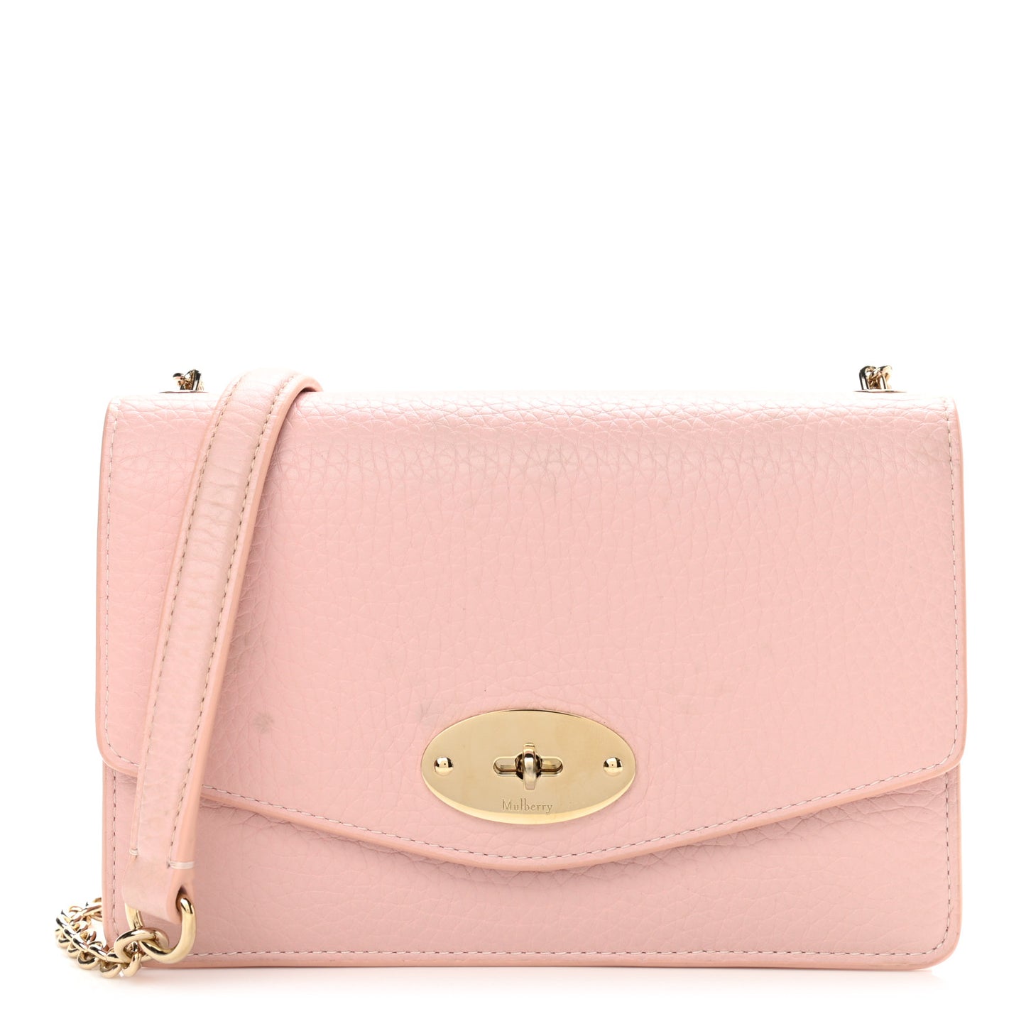 Small Classic Grain Calfskin Small Darley Powder Pink
