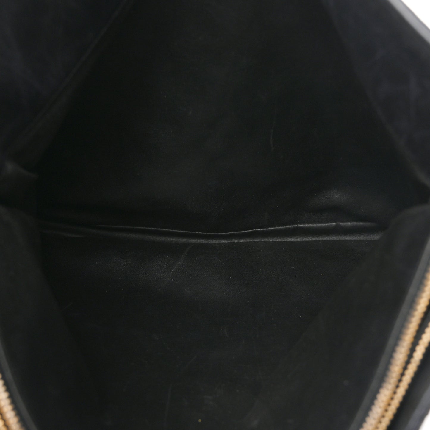 Lambskin Quilted Shopping Tote Black