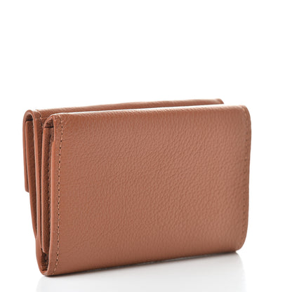 Louis Vuitton Calfskin Lockmini Wallet Caramel 3 of 8