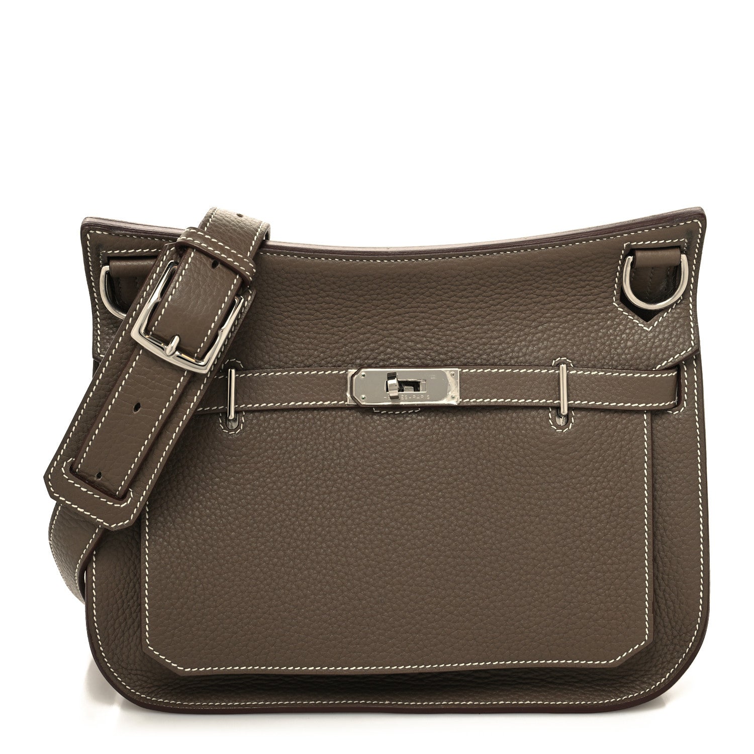 Hermes Taurillon Clemence Jypsiere 28 Etoupe 1 of 10