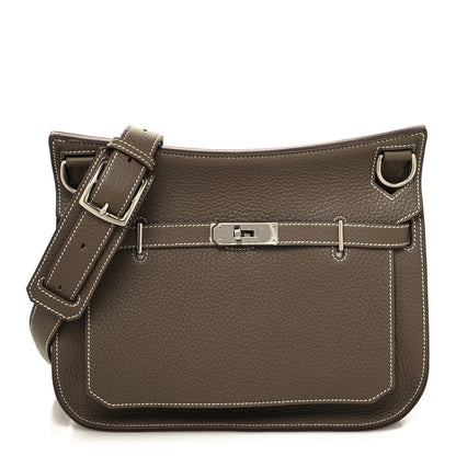 Hermes Taurillon Clemence Jypsiere 28 Etoupe 1 of 10