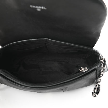 Chanel Lambskin Half Moon Wallet On Chain WOC Black 5 of 11