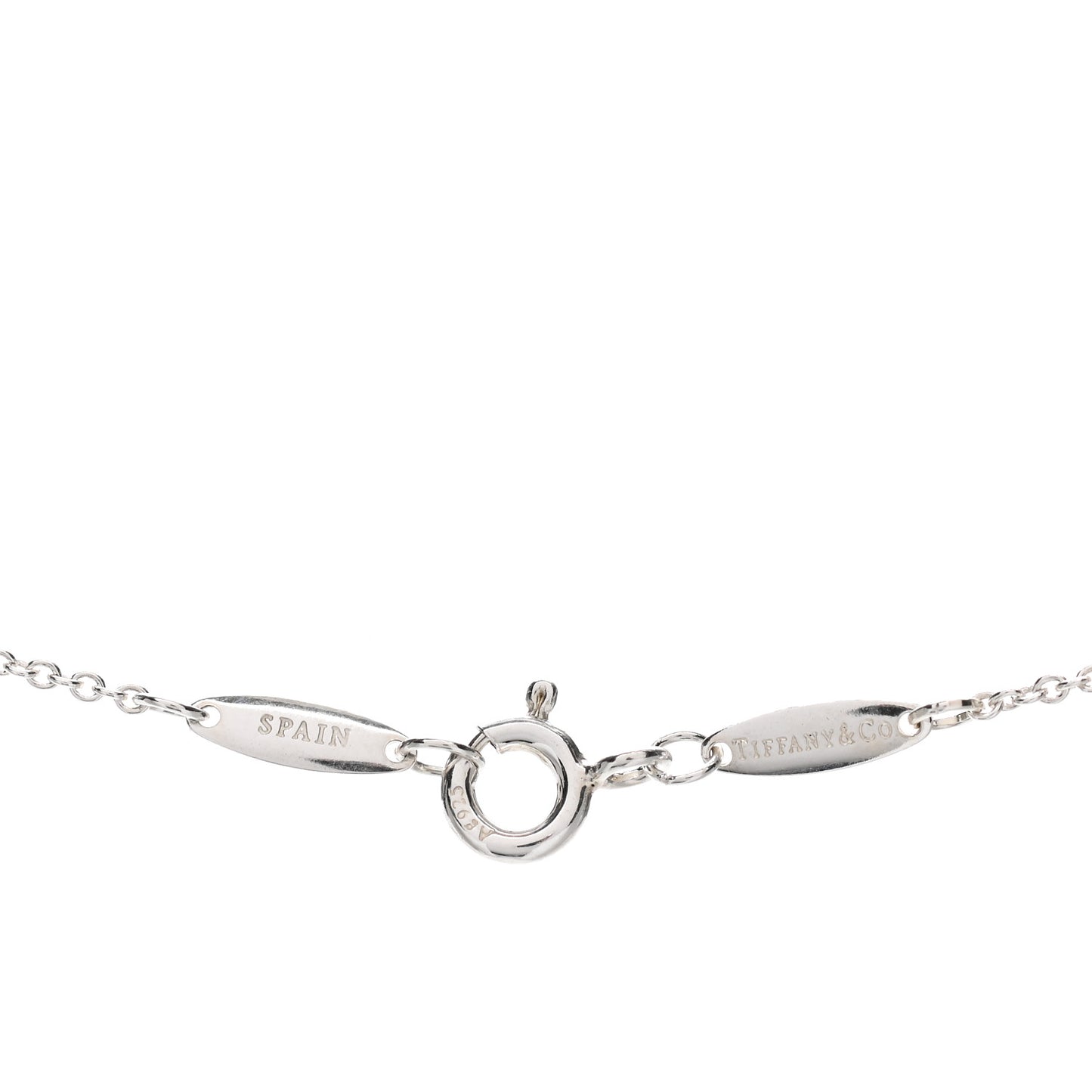 Sterling Silver 9mm Elsa Peretti Bean Pendant Necklace