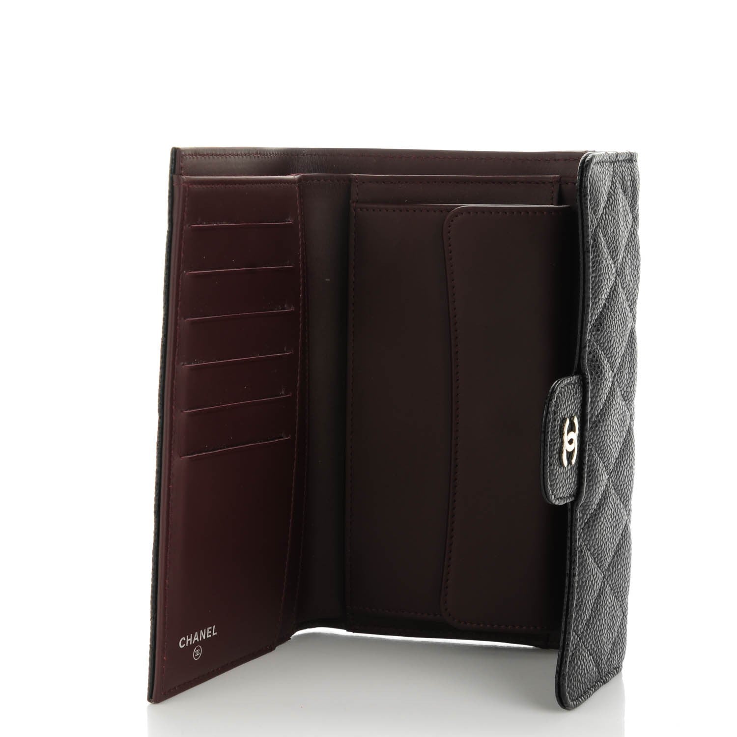 Chanel Caviar Quilted Large Flap Wallet Black 5 of 8