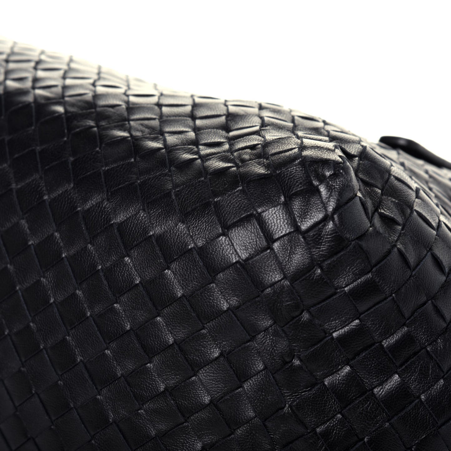 Nappa Intrecciato Medium Cesta Tote Black
