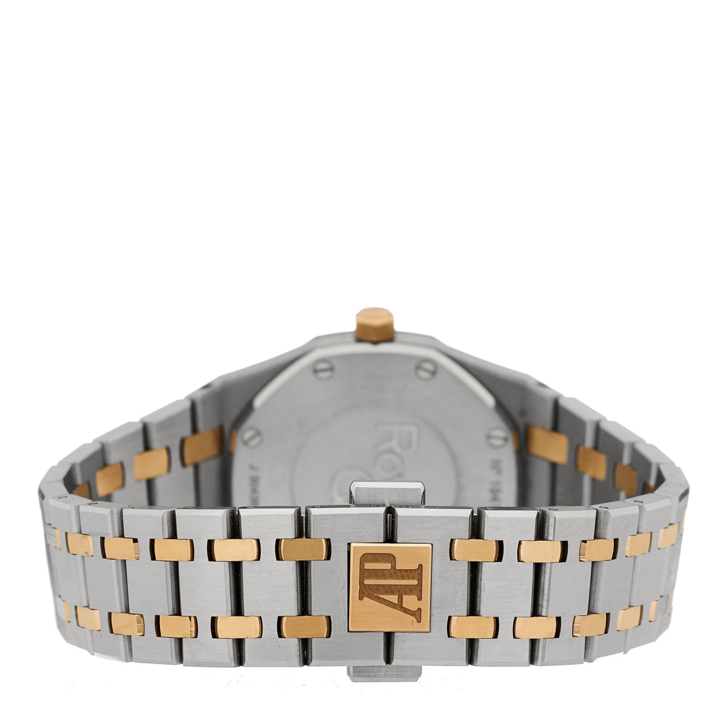 Stainless Steel 18K Rose Gold Diamond 33mm Royal Oak Quartz Watch White 67651SR.ZZ.1261SR.01