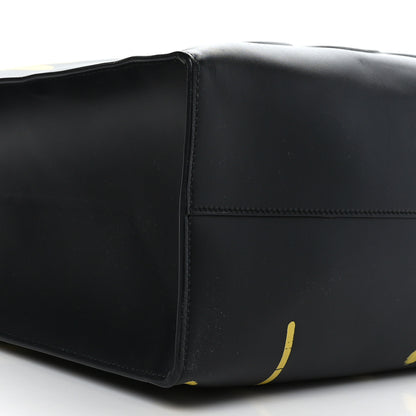 Gucci Calfskin GucciGhost Real Large XL Tote Black Yellow 8 of 9