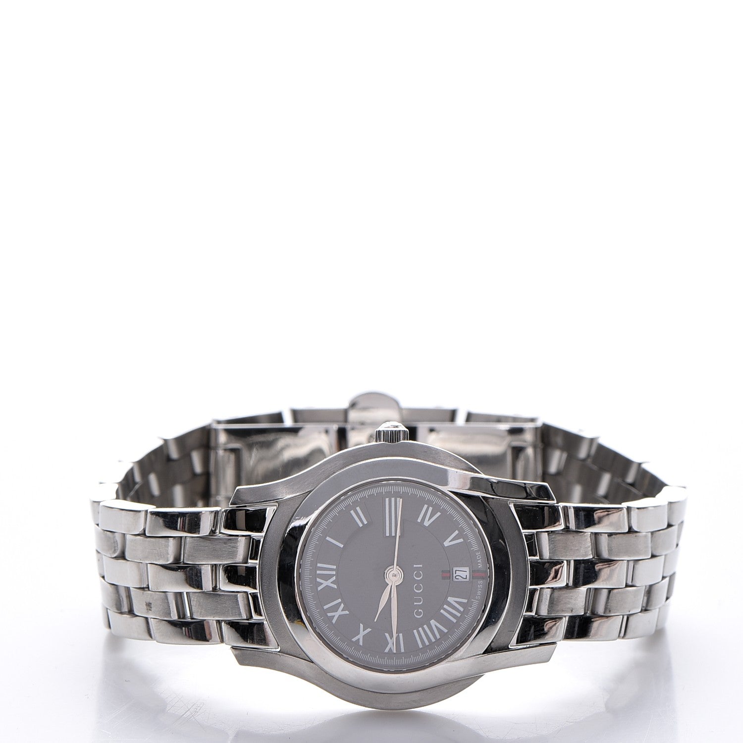 Gucci Stainless Steel 27mm 5500L Quartz Watch Black 3 of 8