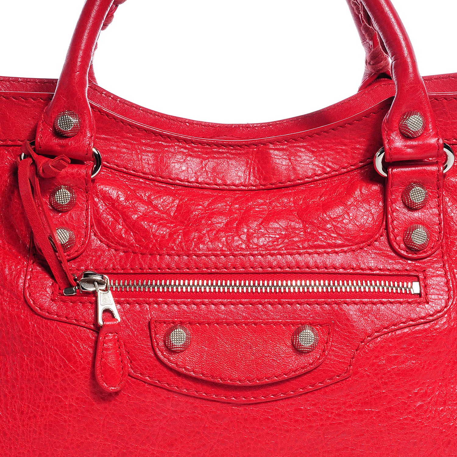 Balenciaga Agneau Giant 12 Silver Hardware City Coquelicot 9 of 13