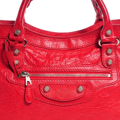 Balenciaga Agneau Giant 12 Silver Hardware City Coquelicot 9 of 13