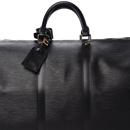 Louis Vuitton Epi Keepall 50 Black 7 of 14
