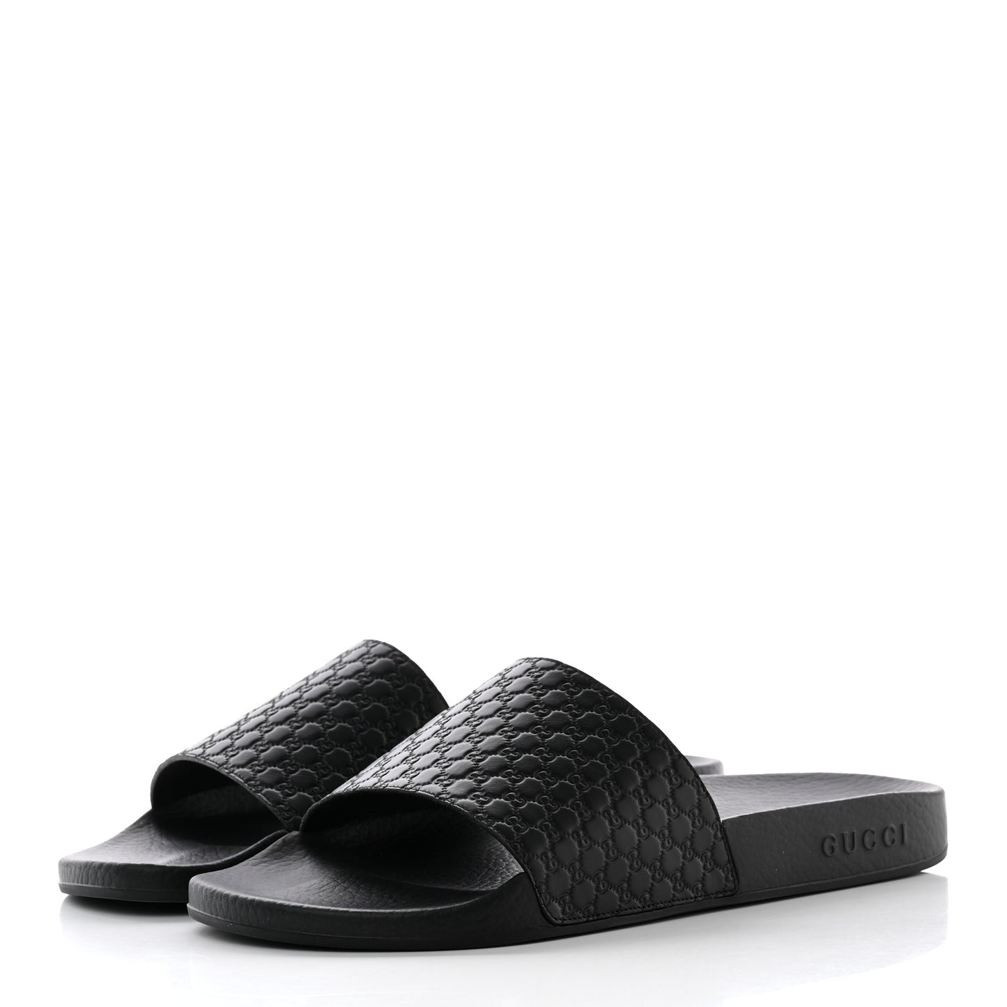 Microguccissima Mens Slide Sandals 12 Black