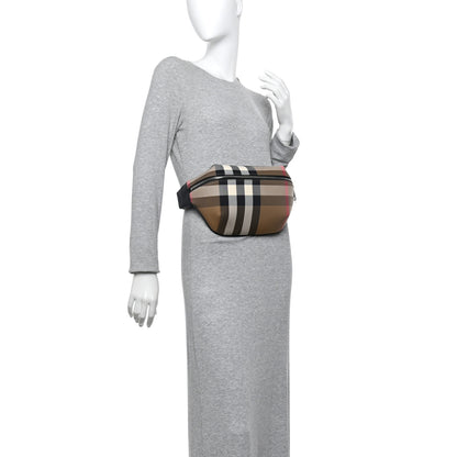 Burberry House Check Sonny Bum Bag Taupe Brown 2 of 10