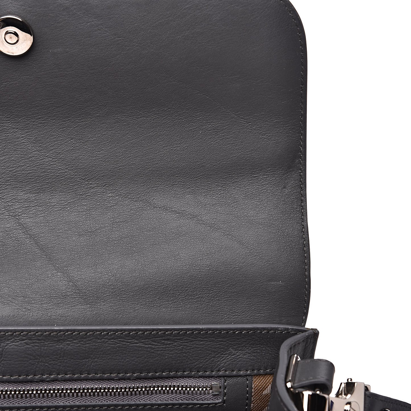 Smooth Calfskin PS11 Classic Shoulder Bag Heather Grey